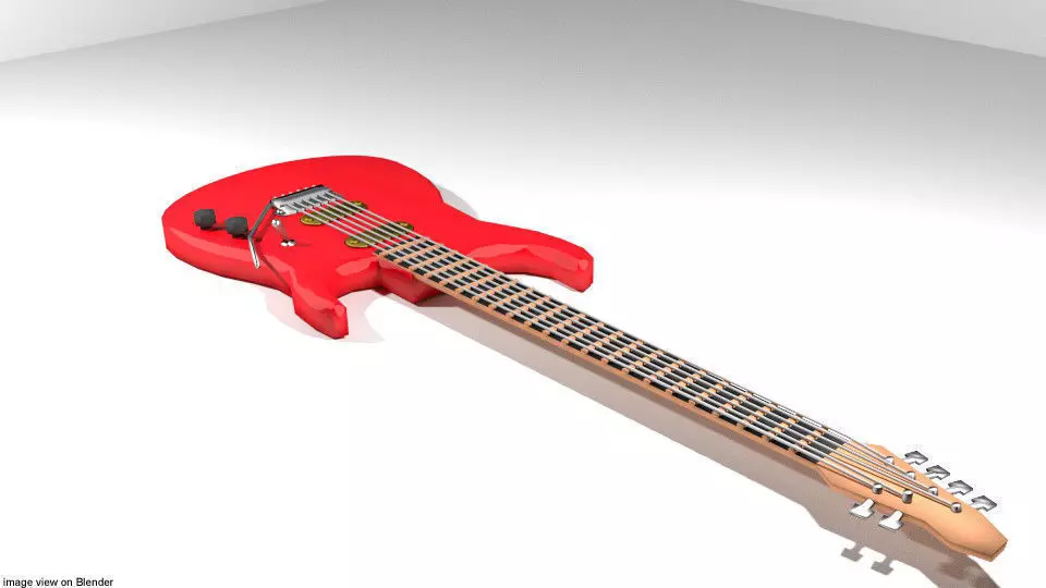 Guitar Electric - Type 1 3D model