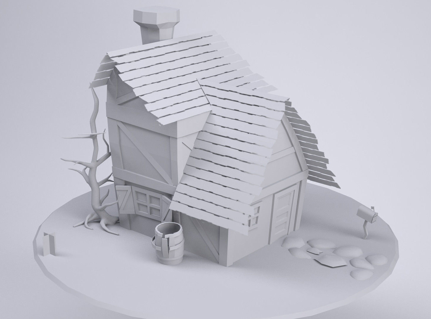 My portfolio Low-poly 3D model_7