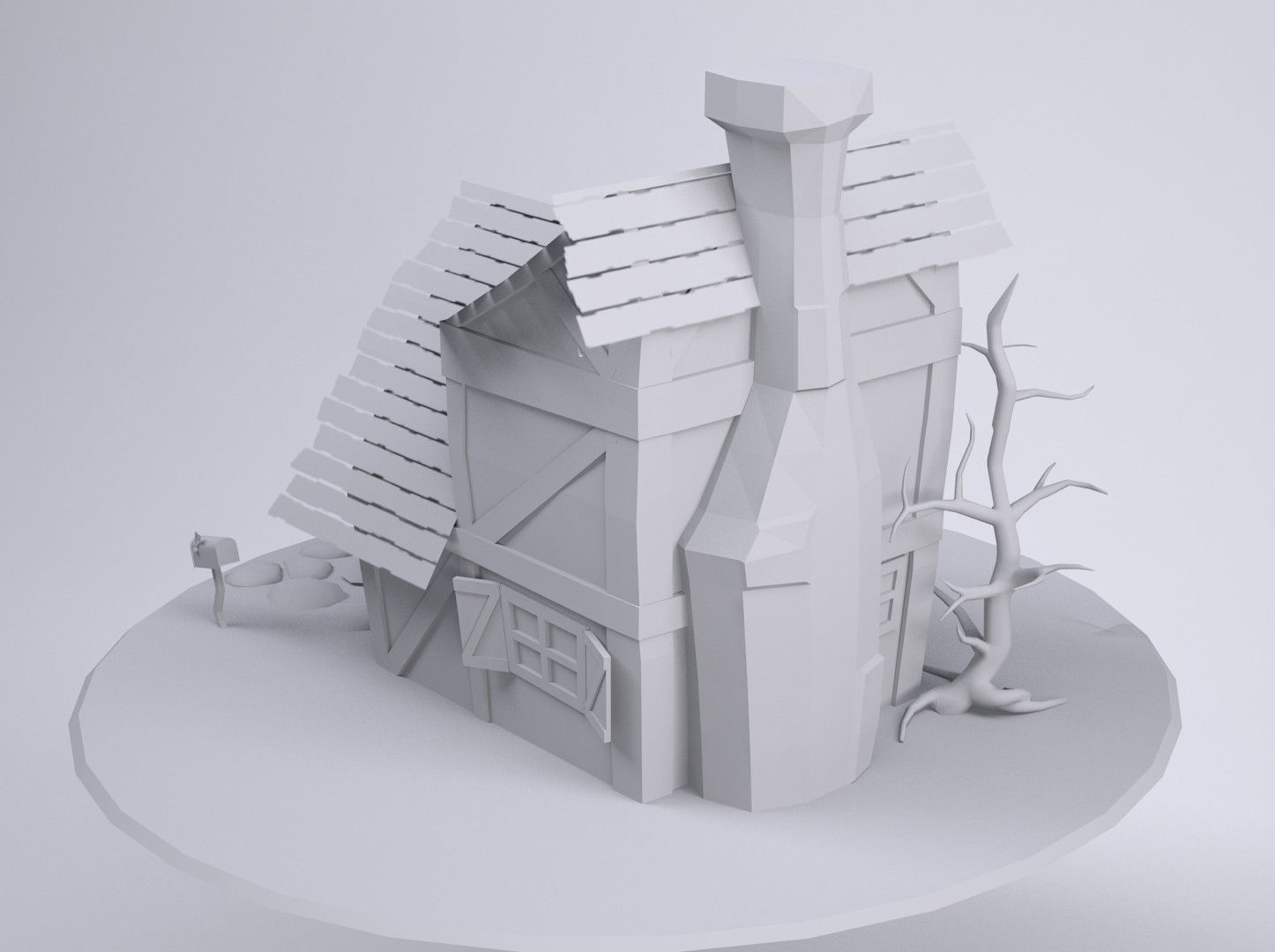 My portfolio Low-poly 3D model_6