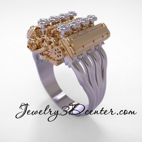 Ring engine 24 3D print model_1