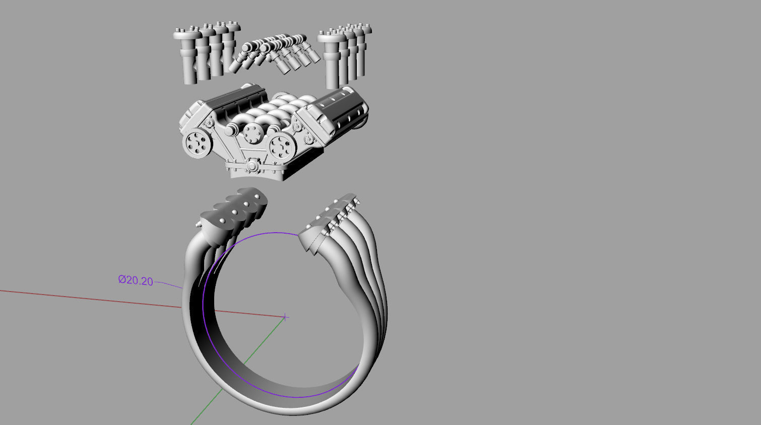 Ring engine 24 3D print model_6