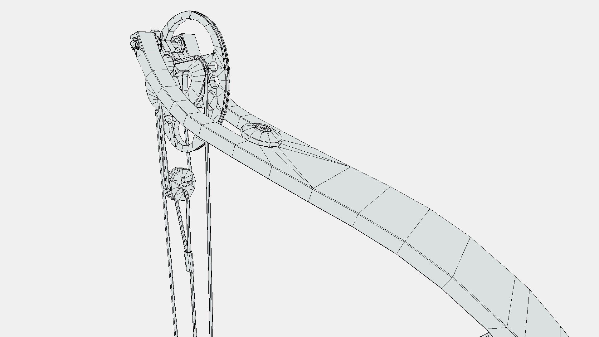 Low Poly Hunting and Archery Bow Low-poly 3D model_11