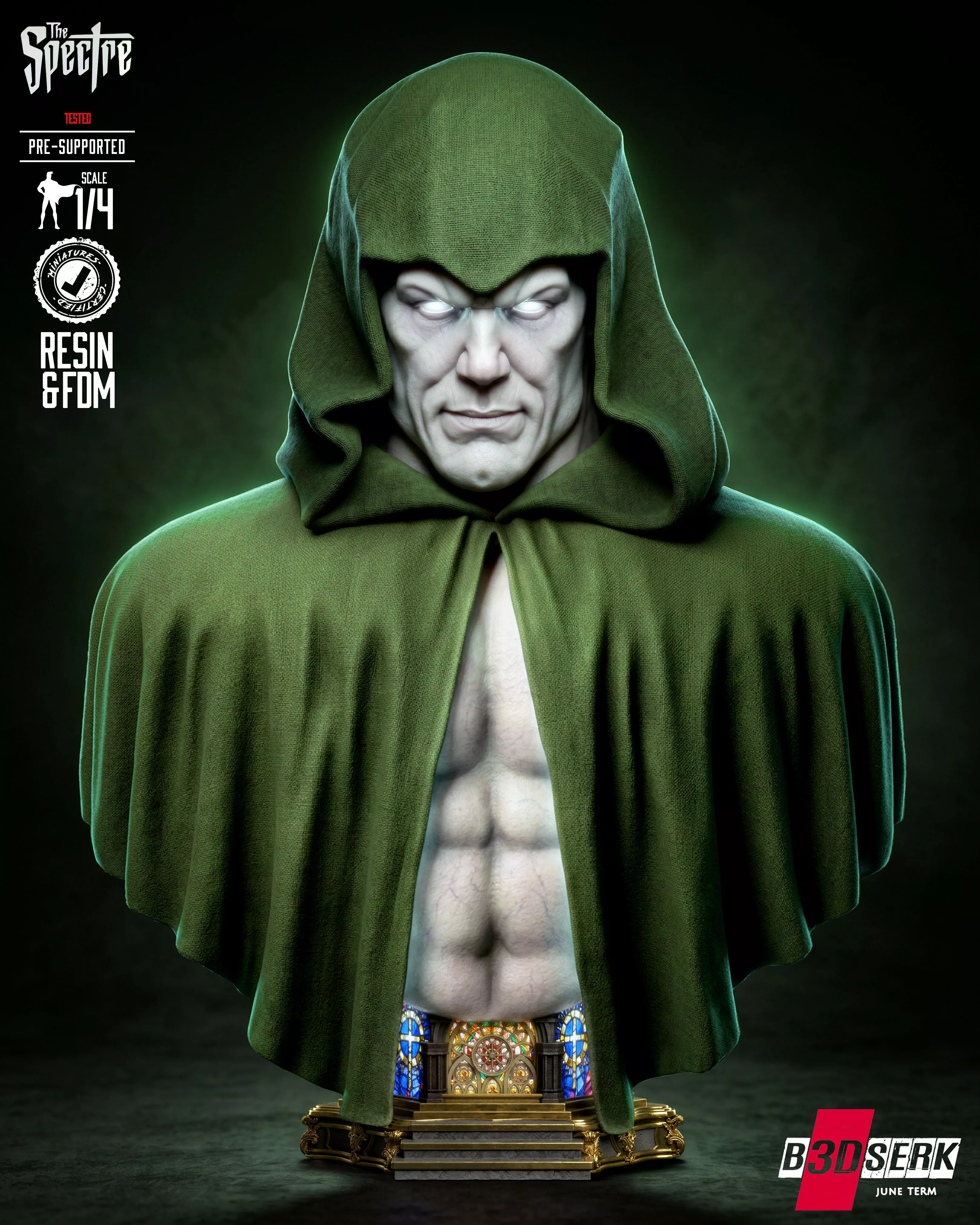 B3DSERK Spectre Portrait Bust 3D print model