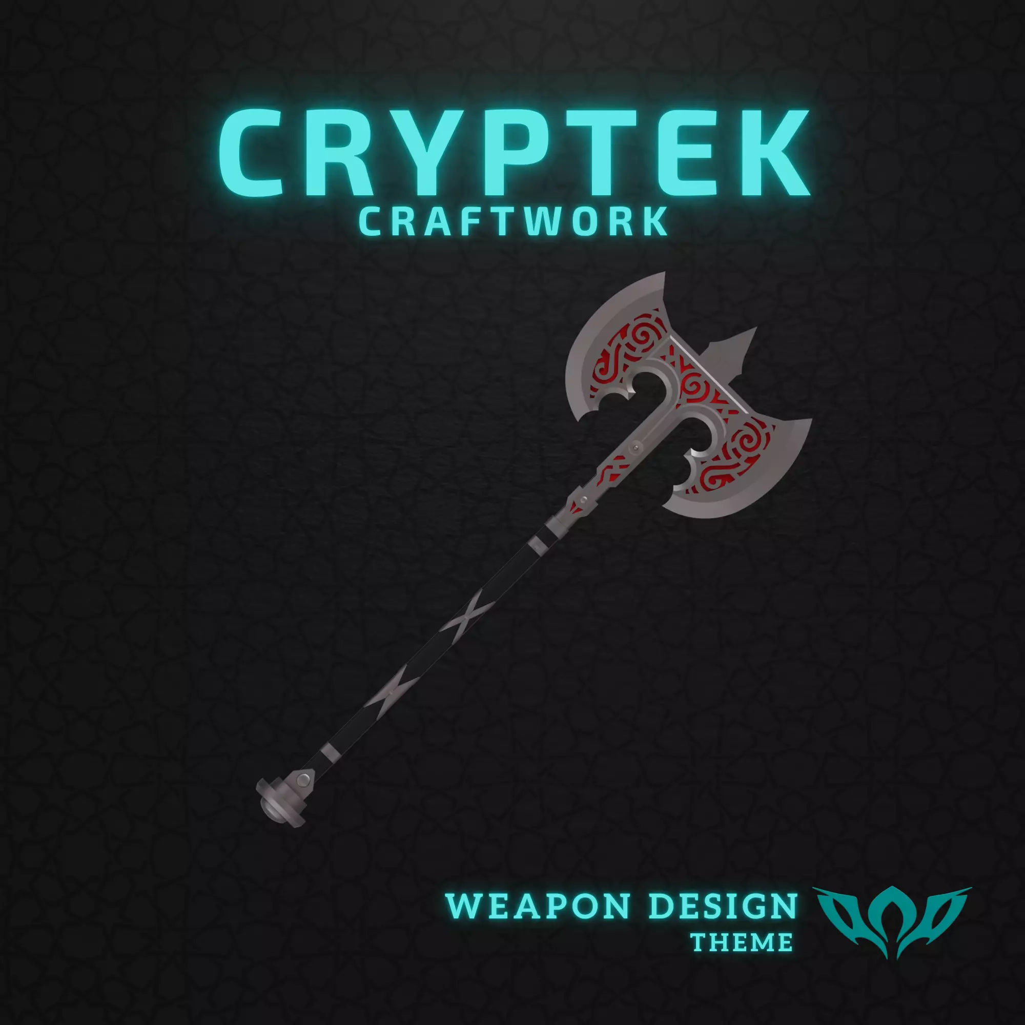 01 Steel Battle Axe - Skyrim - 3D Print 3D print model