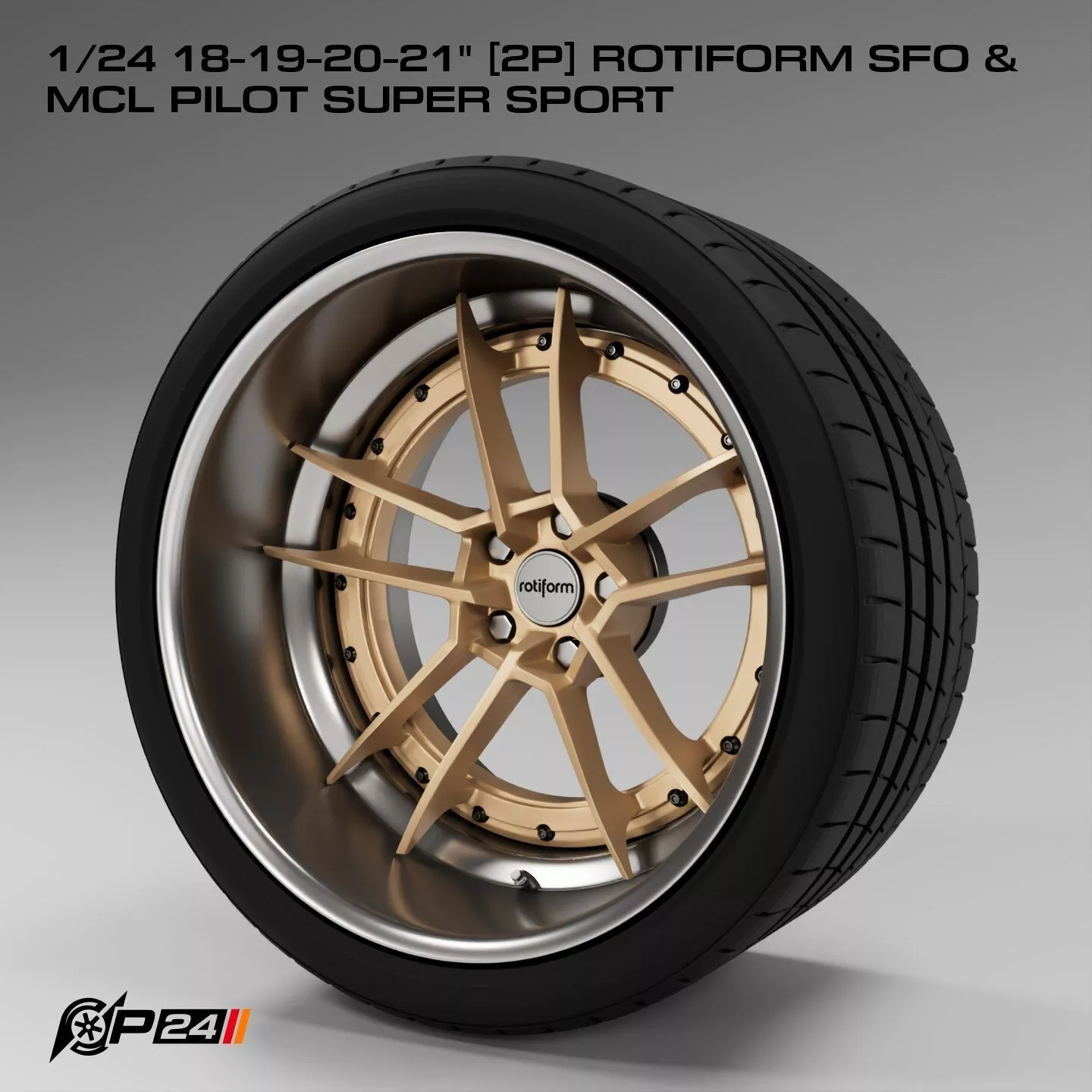 1-24th 18-19-20-21 inches 2P Rotiform SFO and MCL Pilot Super... 3D print model