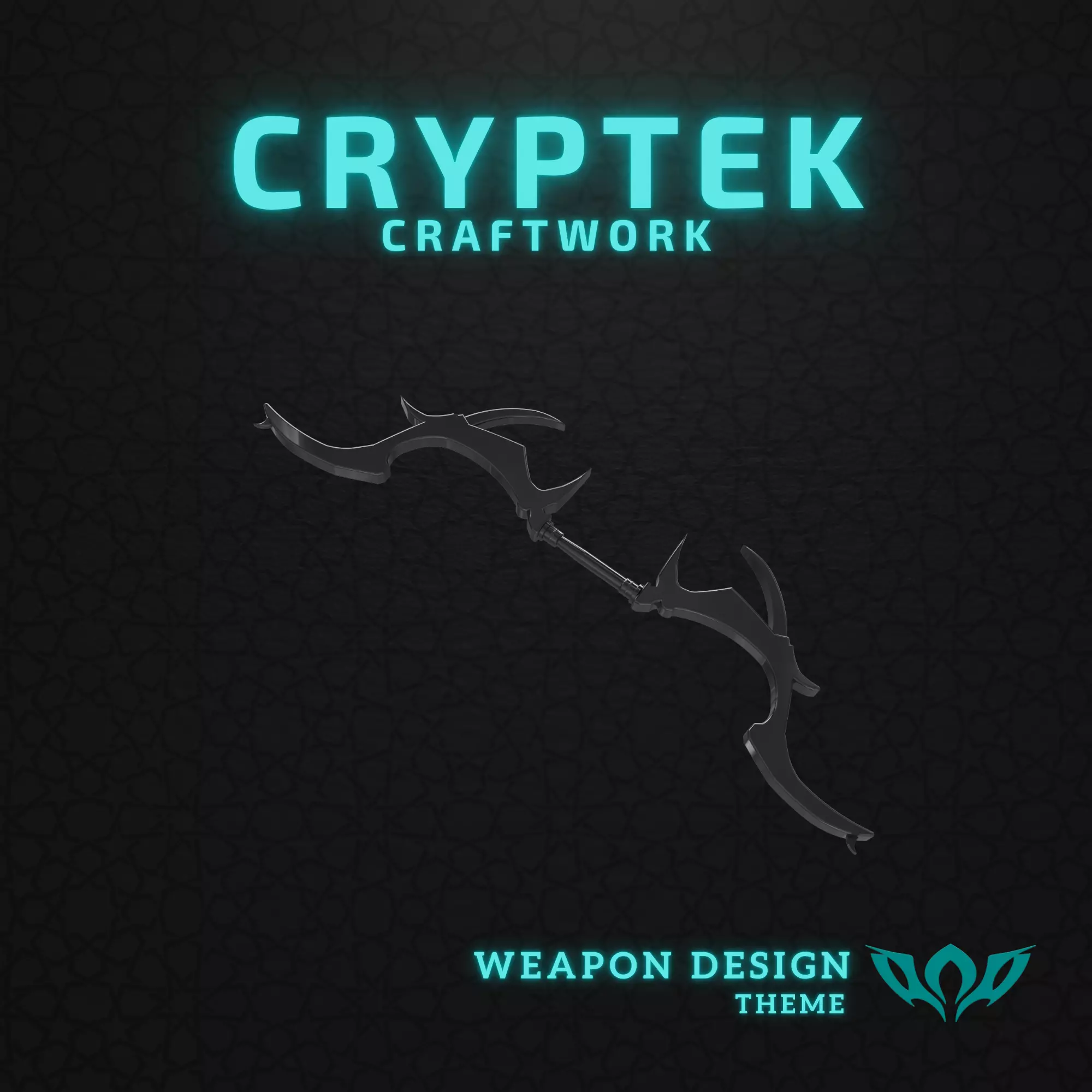 02 Skyrim Daedric Bow - Skyrim - 3d Print 3D print model