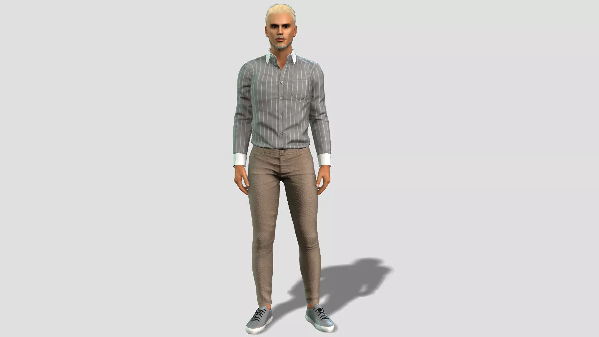 Realistic Male Character 3D Model 3D model