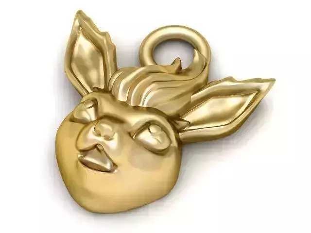 Pendant gold with animal head