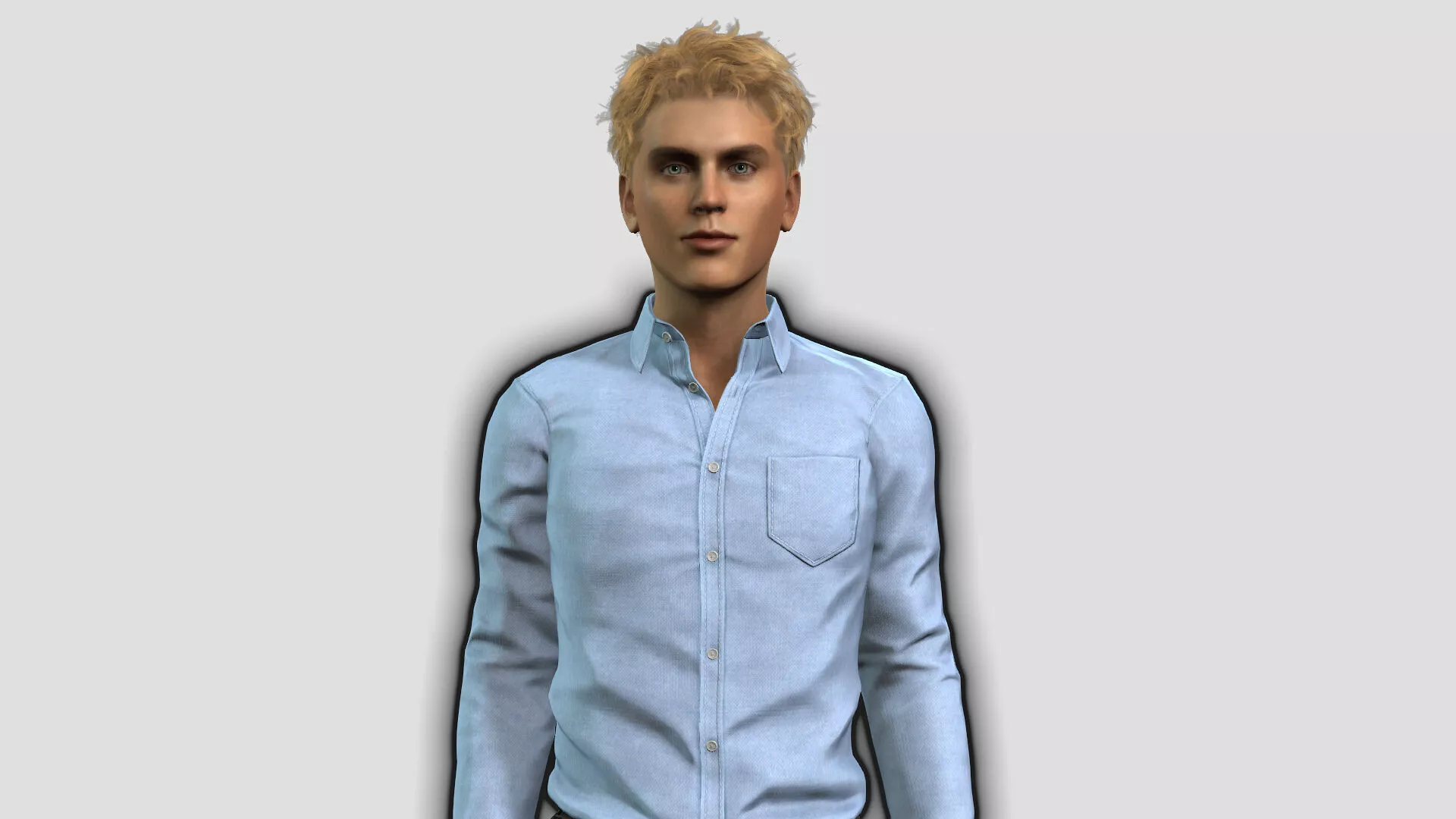 Rigged Male Character 3D Model 3D model