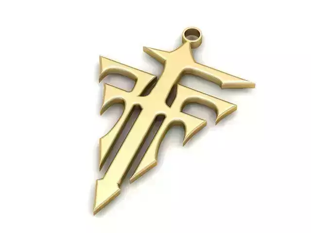 Pendant gold with arrow