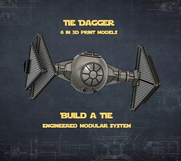 TIE Dagger - Build A TIE - Wing Mount A 3D print model