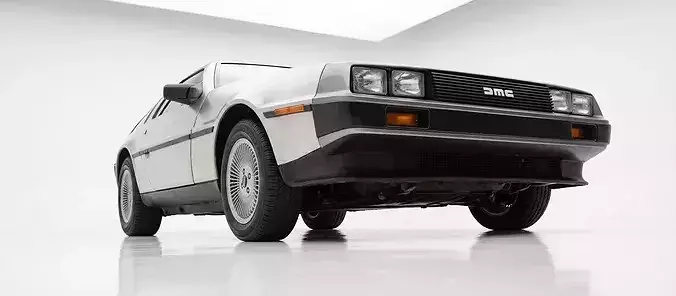 Classic DeLorean DMC-12 Sports Coupe 3D model 7