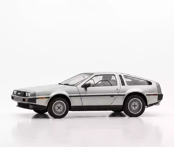 Classic DeLorean DMC-12 Sports Coupe 3D model 6