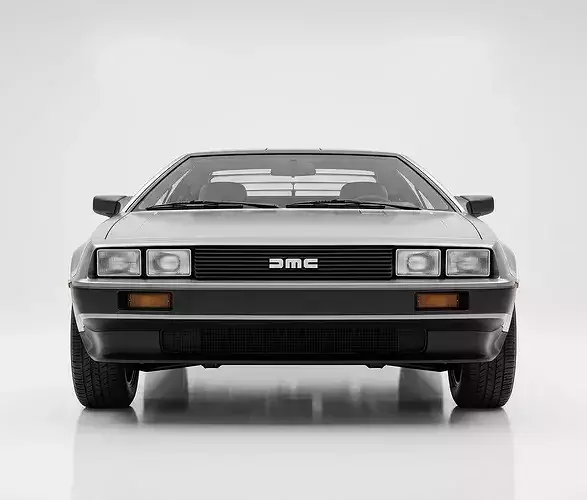 Classic DeLorean DMC-12 Sports Coupe 3D model 5