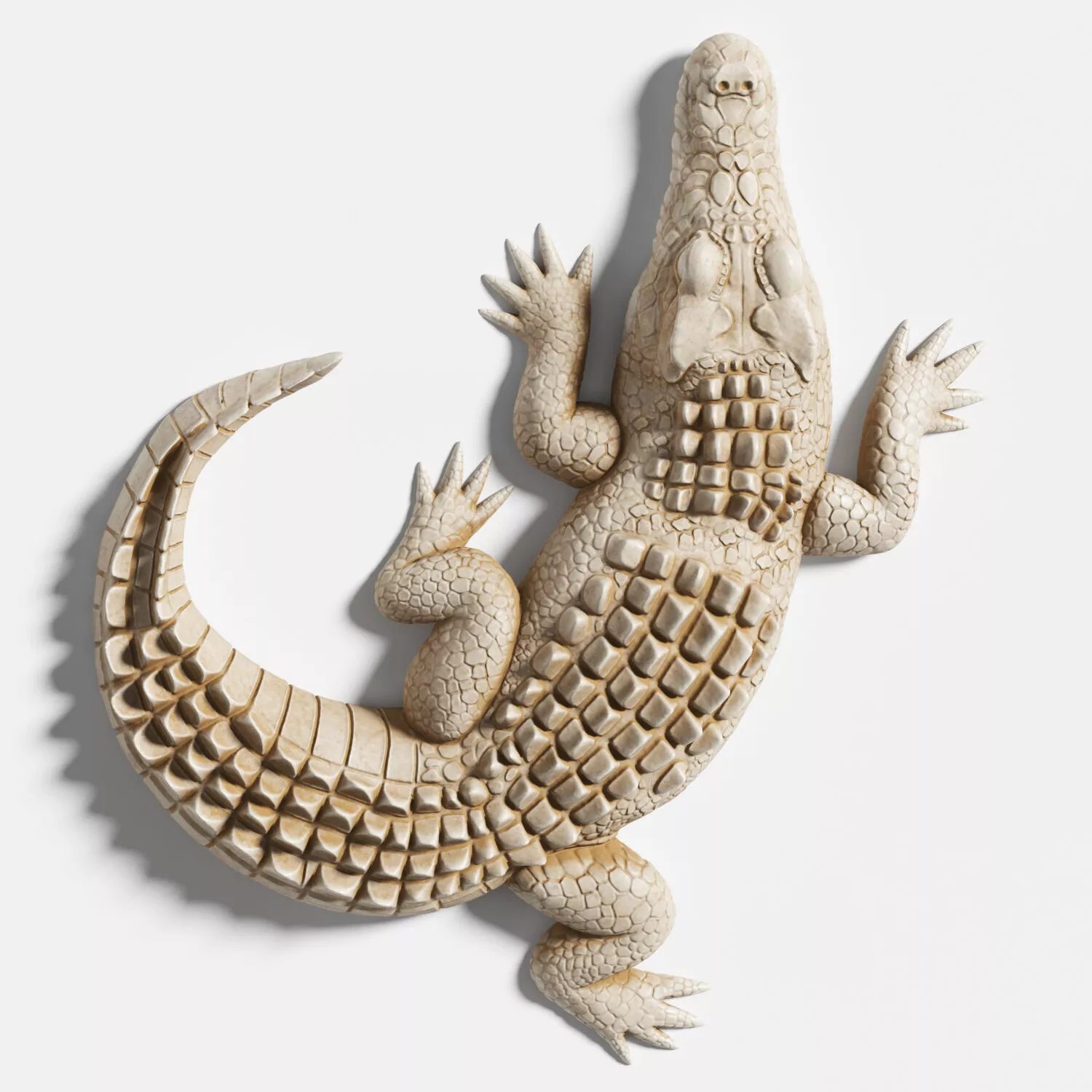 Crocodile Sculpture 3D model