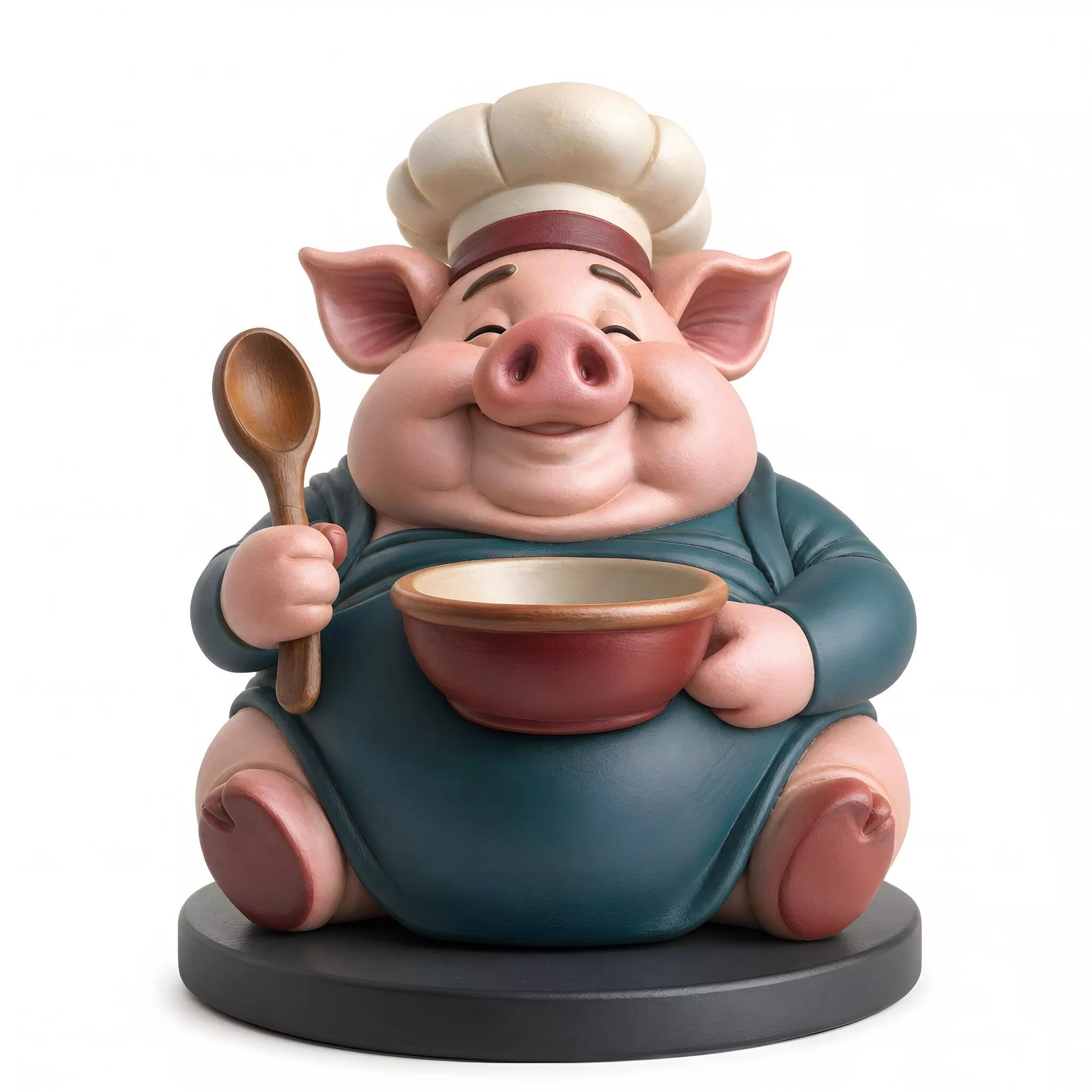 Chubby Cook Pig 3D Print Model 3D print model