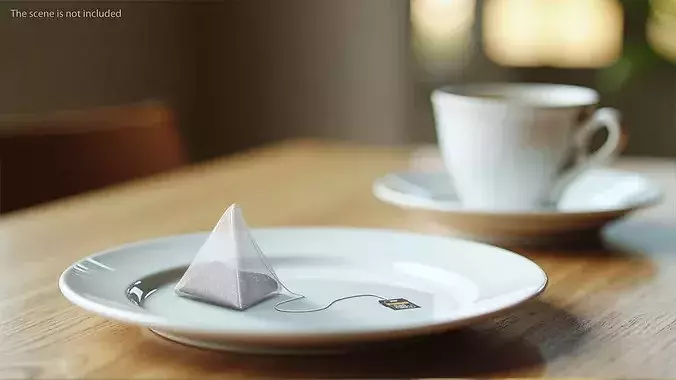 Twinings Earl Grey Pyramid Tea Bag 3D model 2
