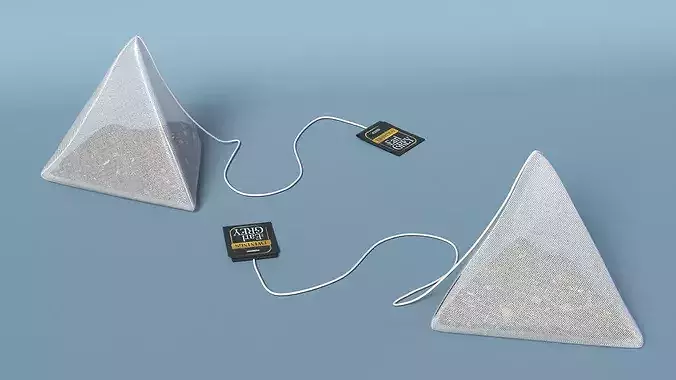 Twinings Earl Grey Pyramid Tea Bag 3D model 3
