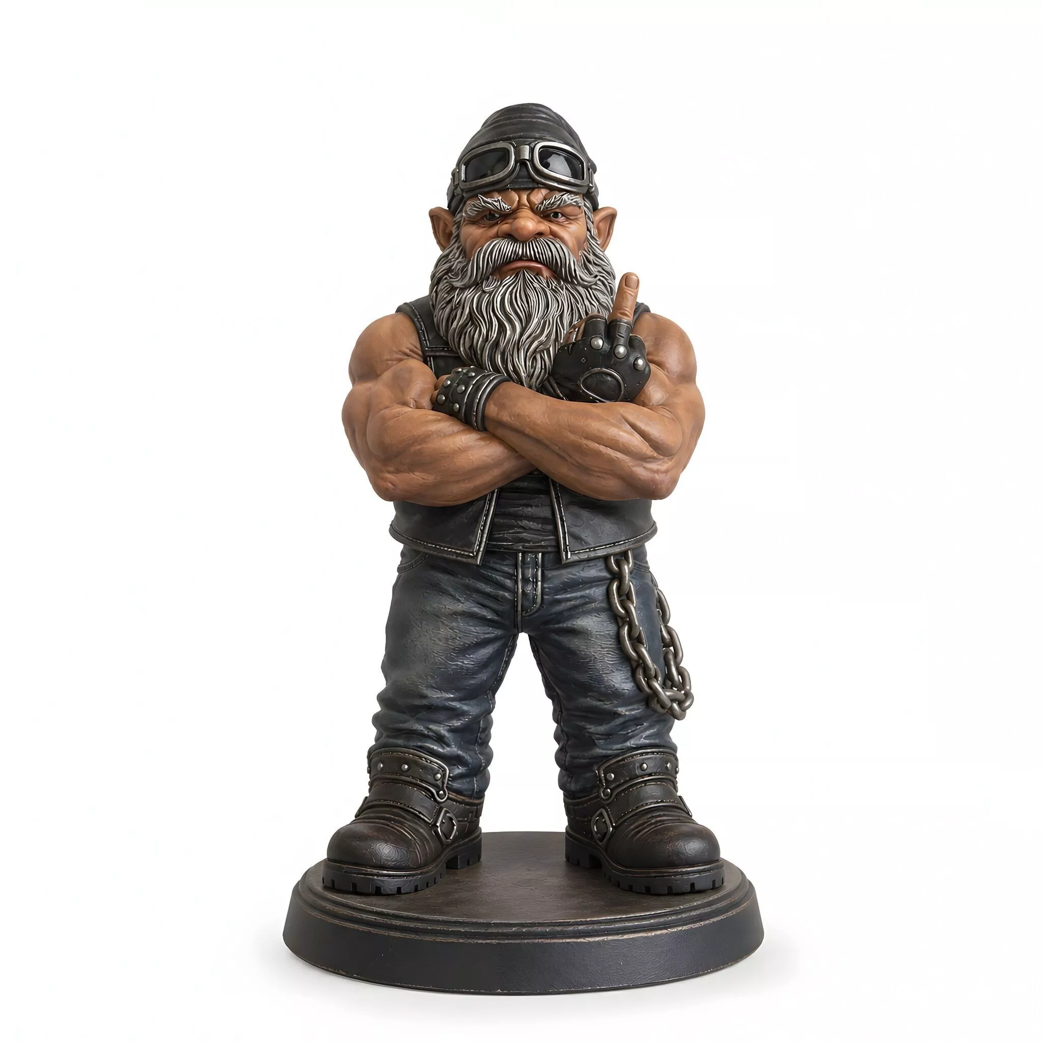 Rebel Biker Gnome 3D Print Model 3D print model
