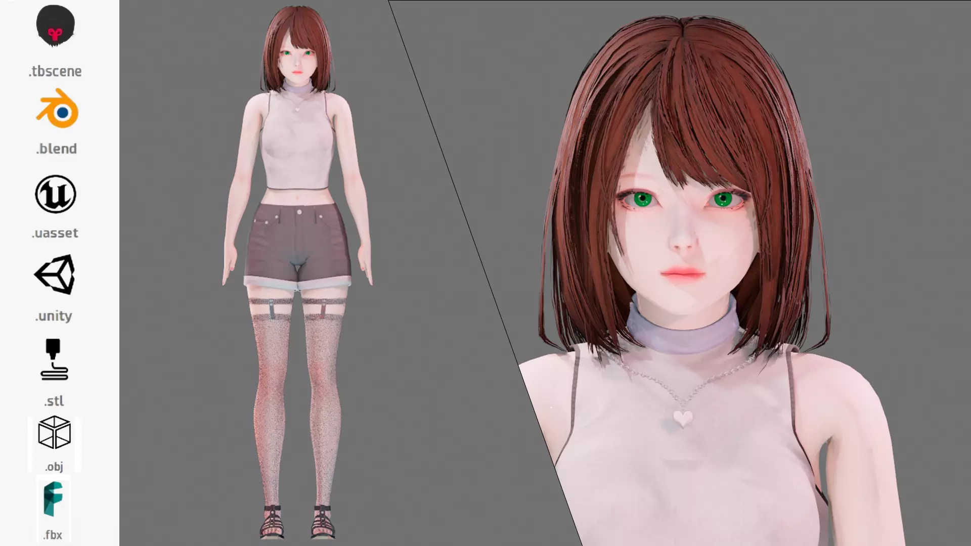 Casual clothes 0008 - Rig - Unreal - Unity - Blender - Animated Low-poly 3D model