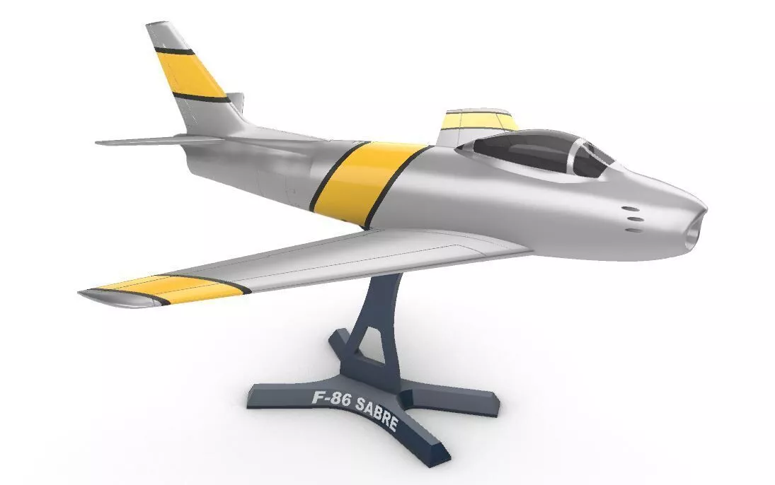 F-86 Sabre 3D print model