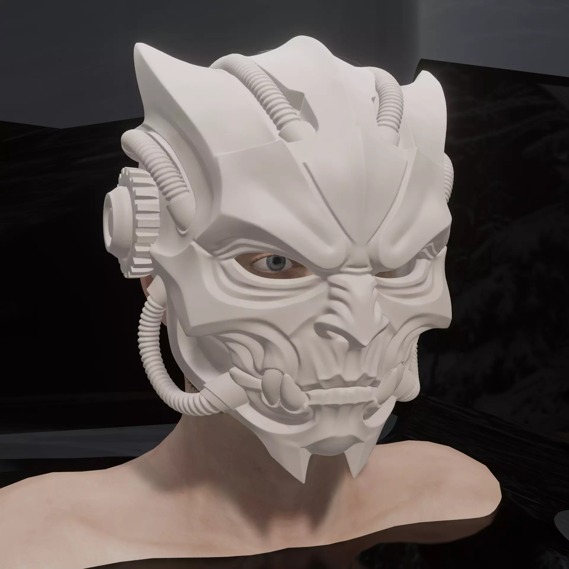 Alien Mask STL Sci Fi Extraterrestrial Mask 3D print model