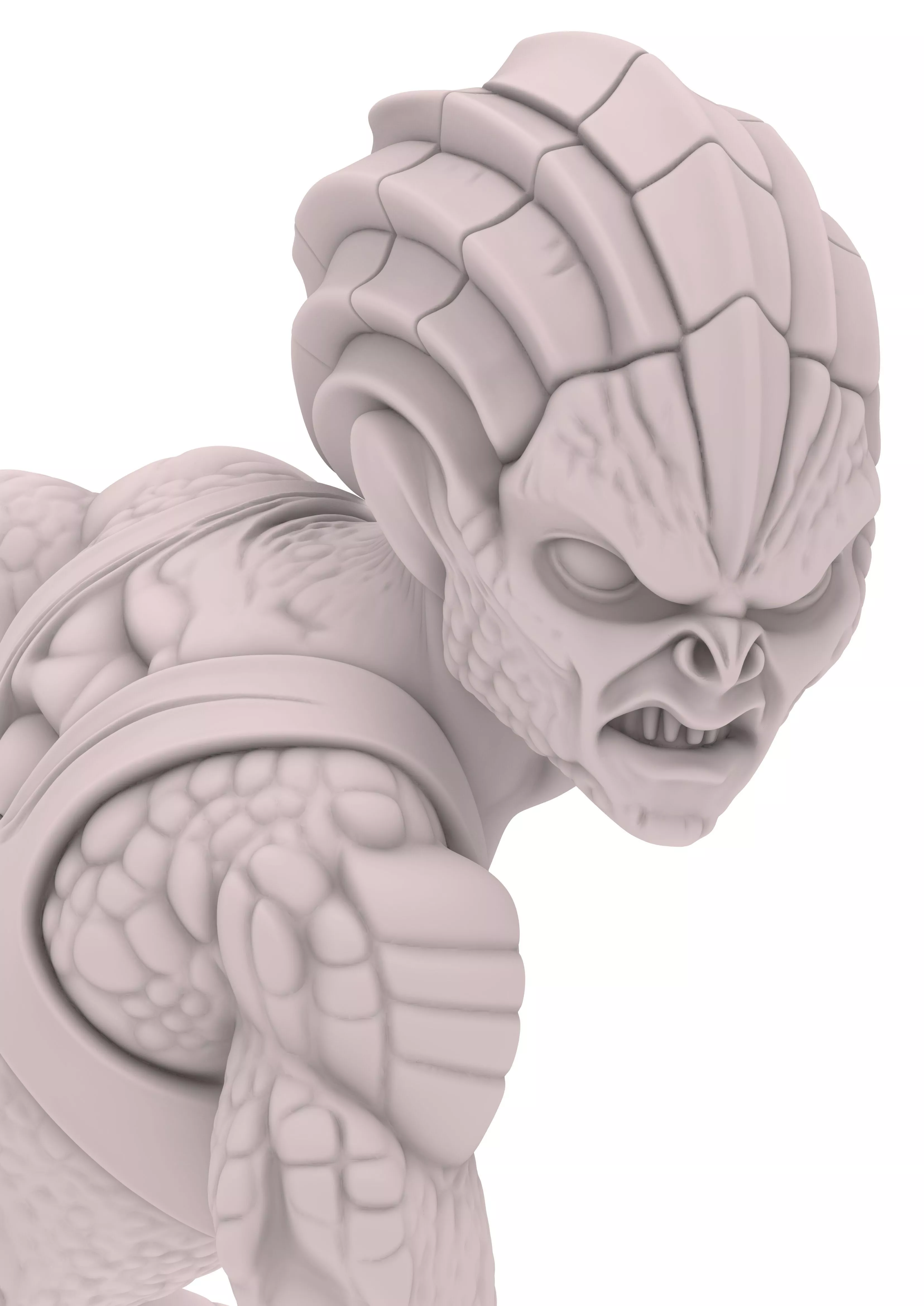 Alien Femenino Creature Kreatur Bestie Fantasy Chibi 3D print model