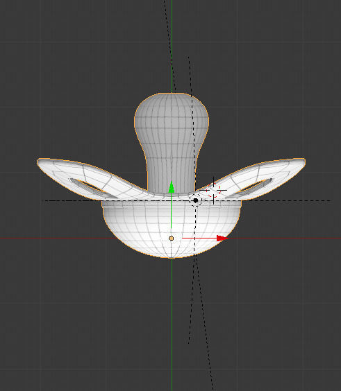 Baby Pacifier Low-poly 3D model_2