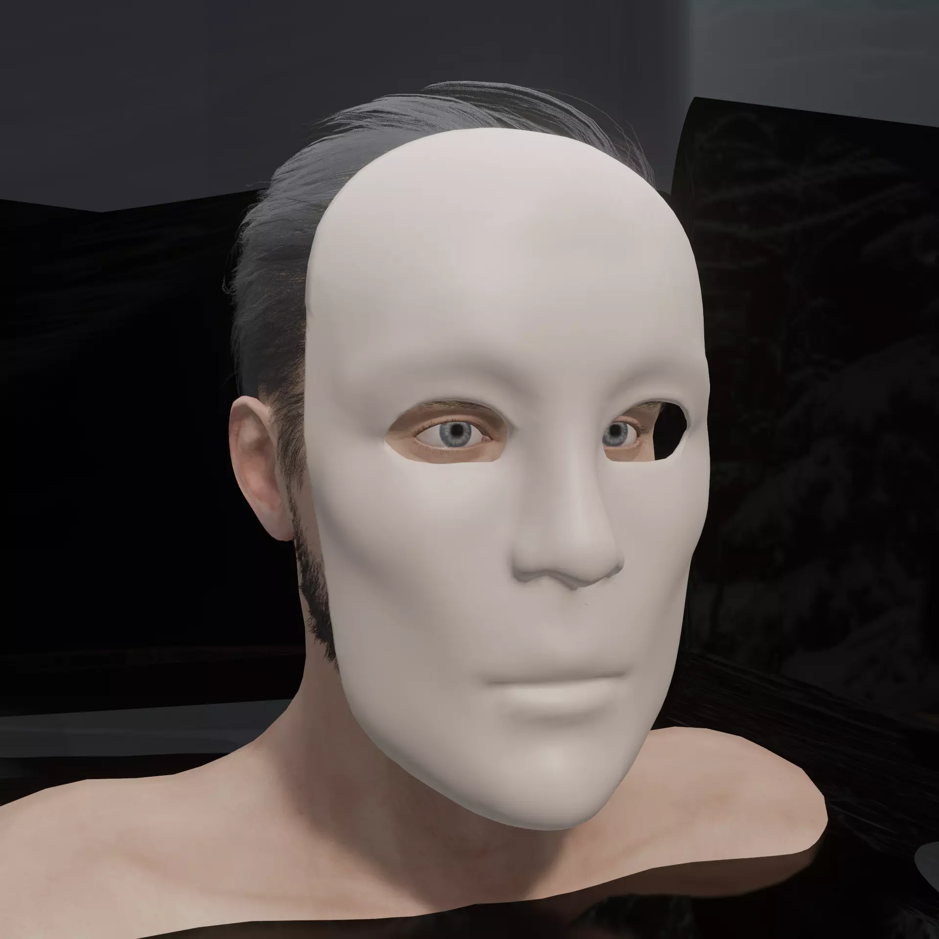 Ethereal Face Mask Elegant STL 3D print model