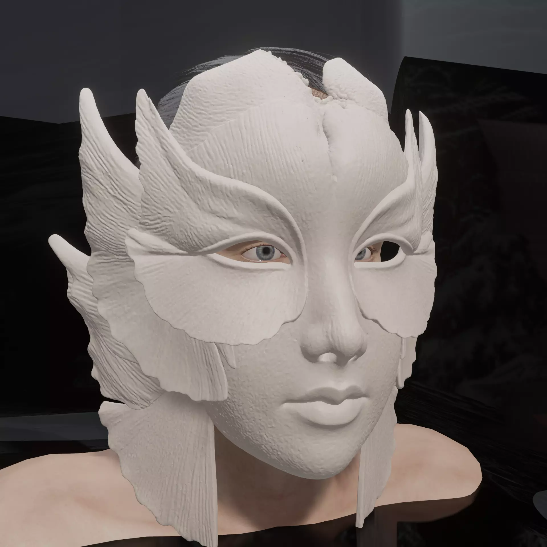 Fish Face Mask Aquatic Ocean STL 3D print model