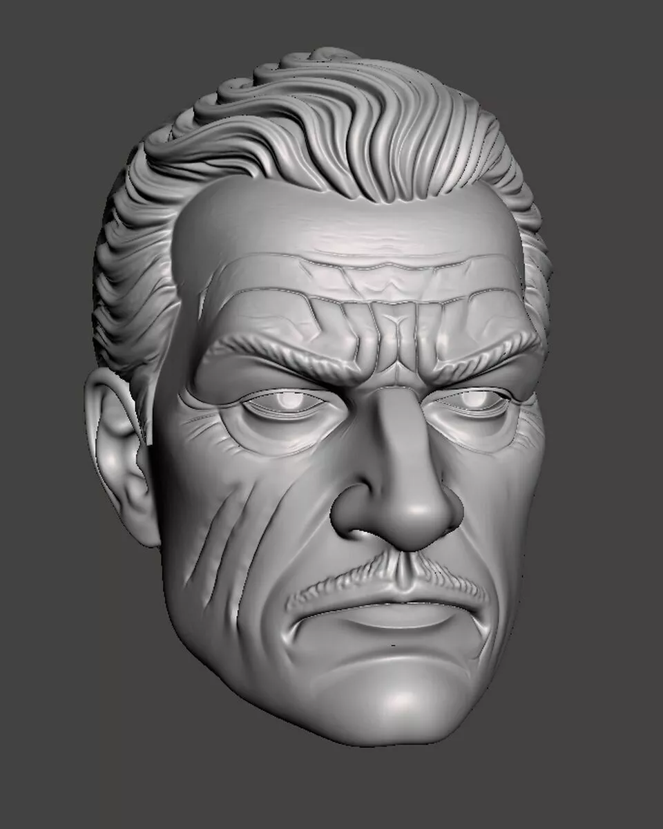 Carmine Falcone headsculpt head sculpt 3D print model