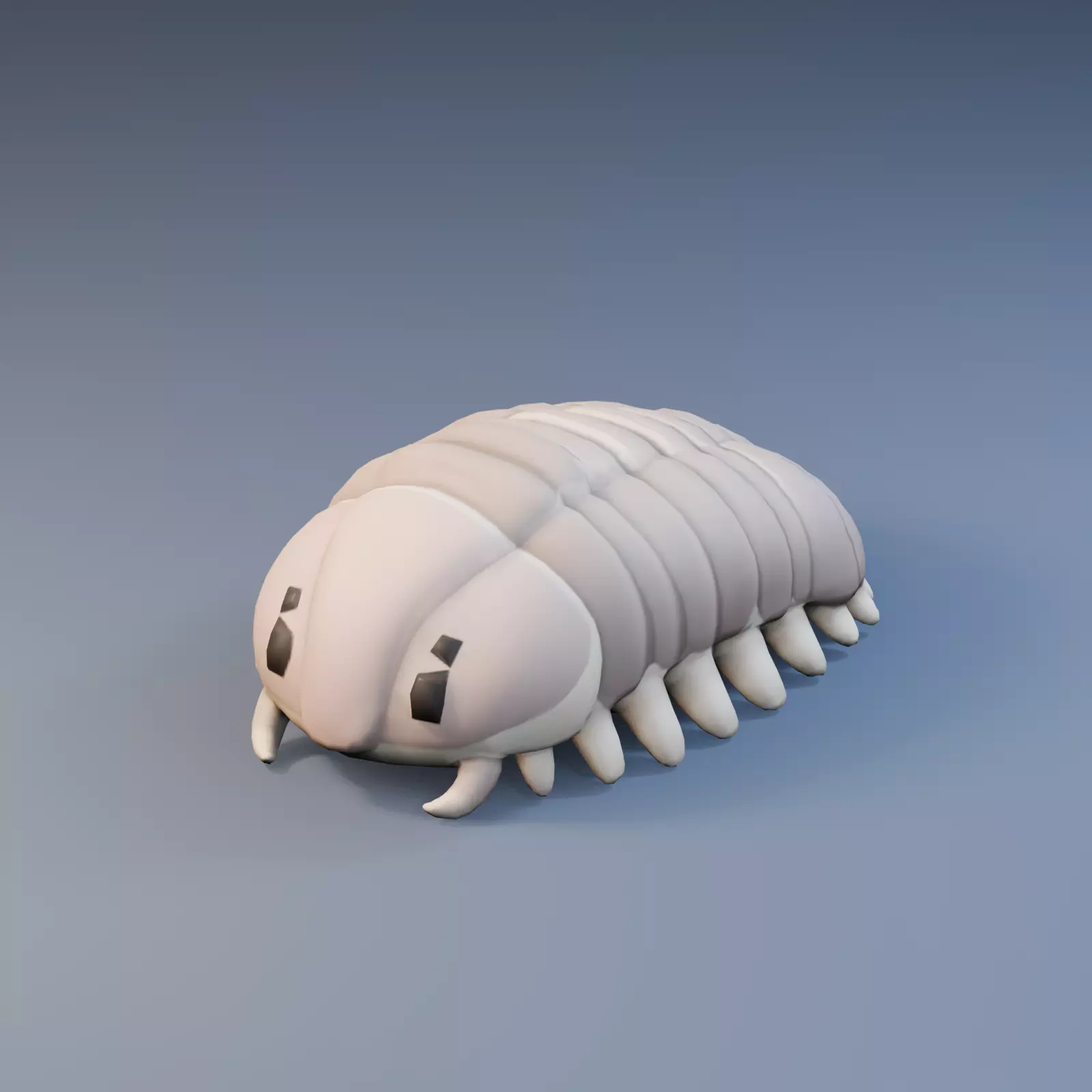 Cute Stylized Low Poly Trilobite Low-poly 3D model