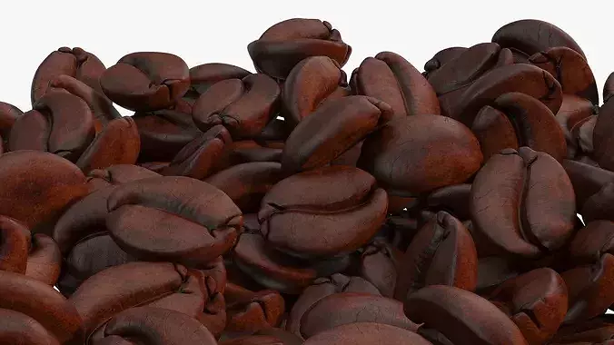 Marliz Kitchen Scale with Coffee Beans White 3D model 6