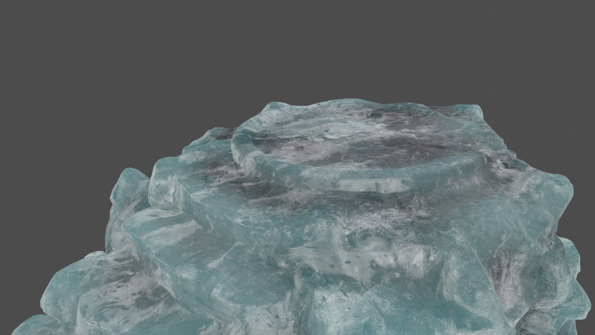 ice temple Low-poly 3D model_5