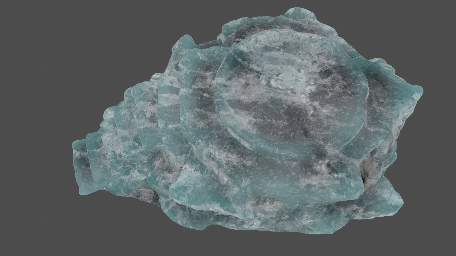 ice temple Low-poly 3D model_8