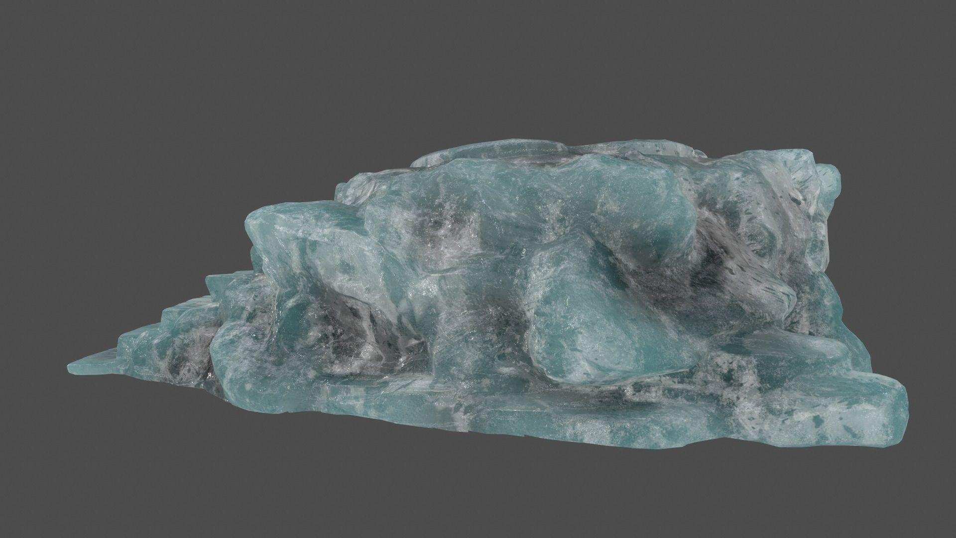 ice temple Low-poly 3D model_7