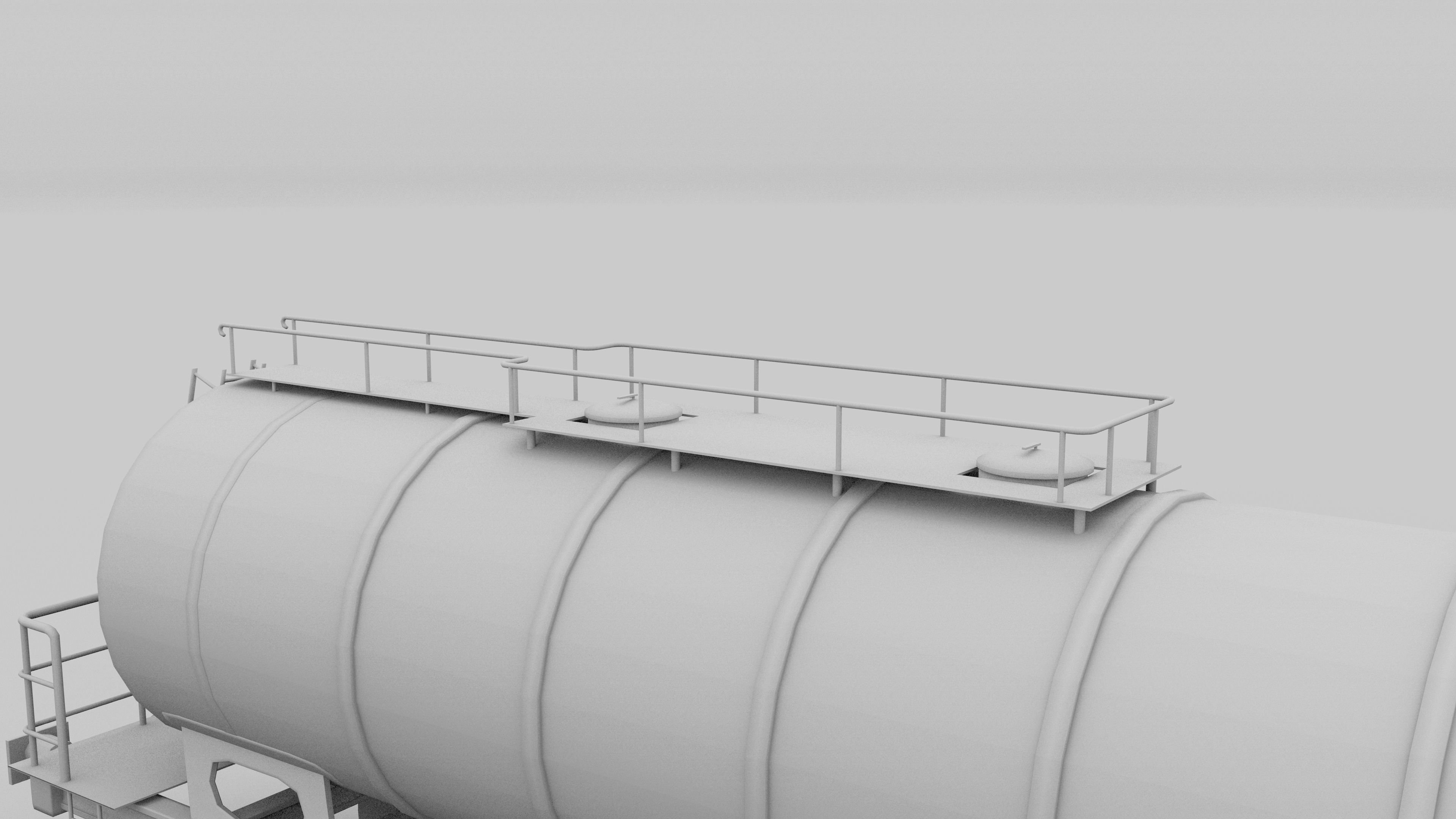 Train tanker car 3D model_26