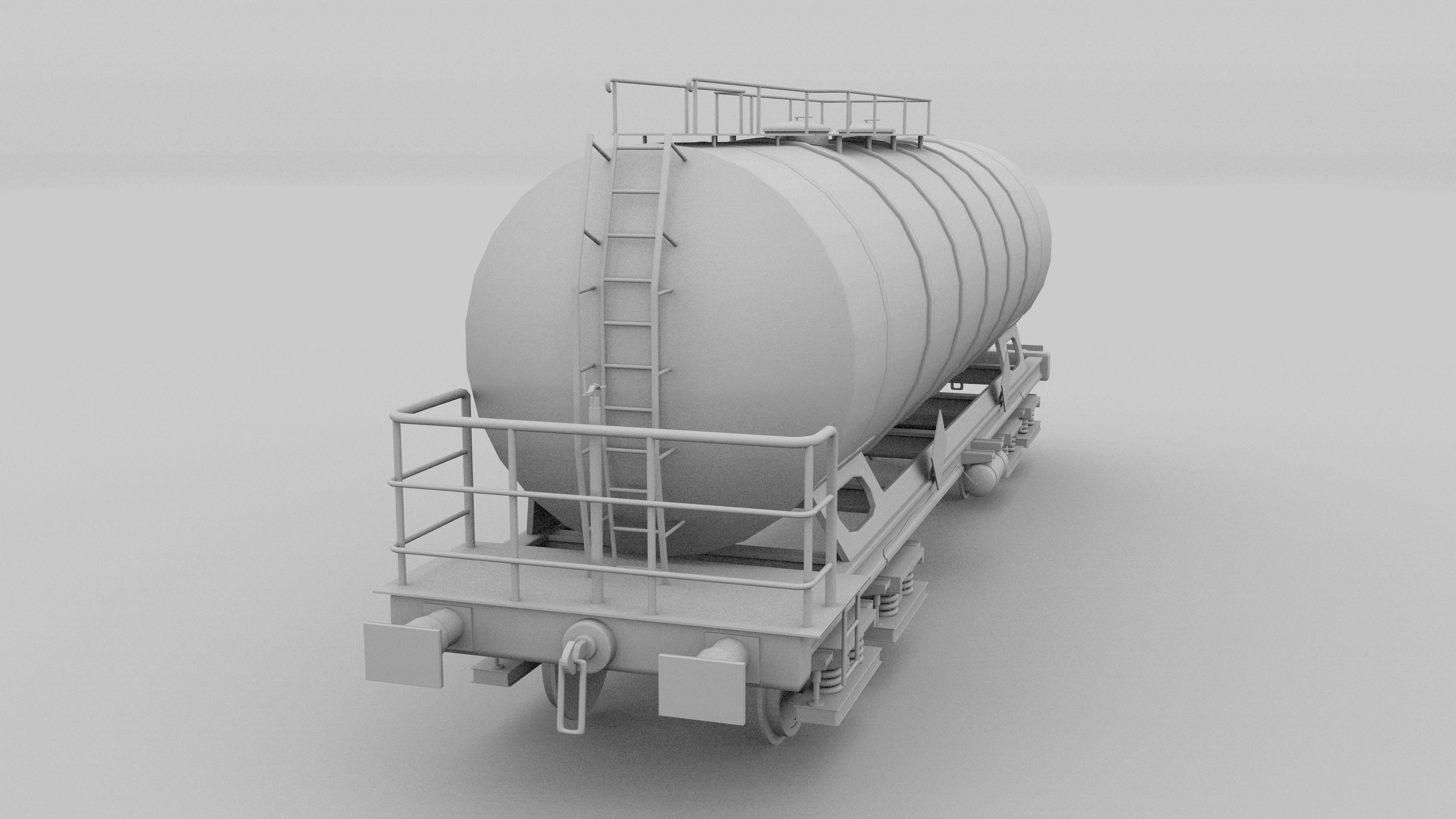 Train tanker car 3D model_20
