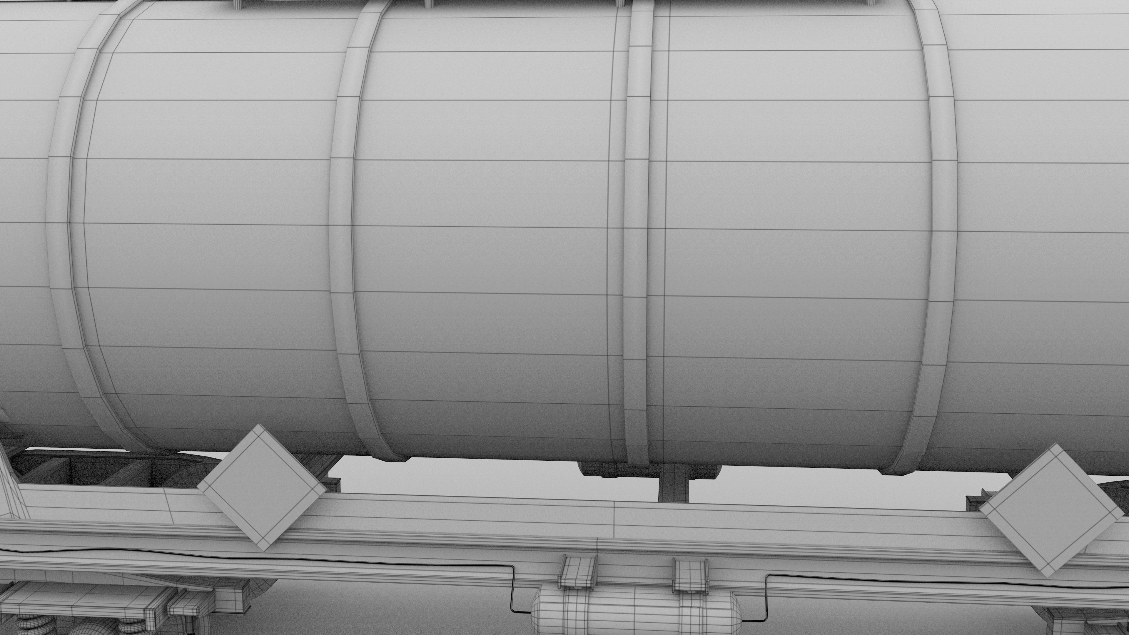 Train tanker car 3D model_17
