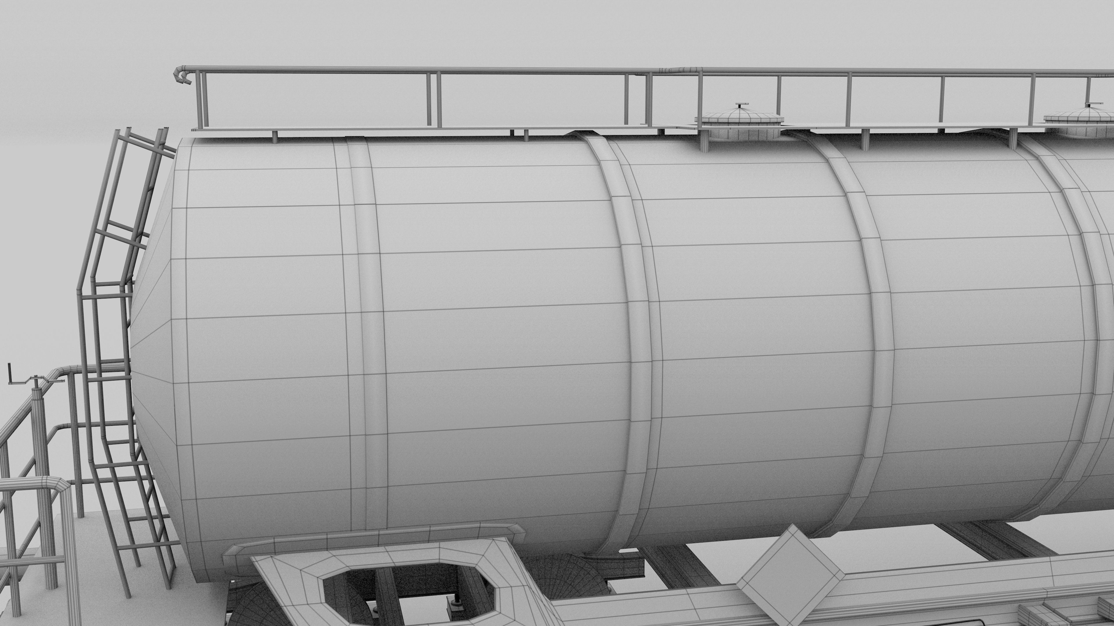 Train tanker car 3D model_18