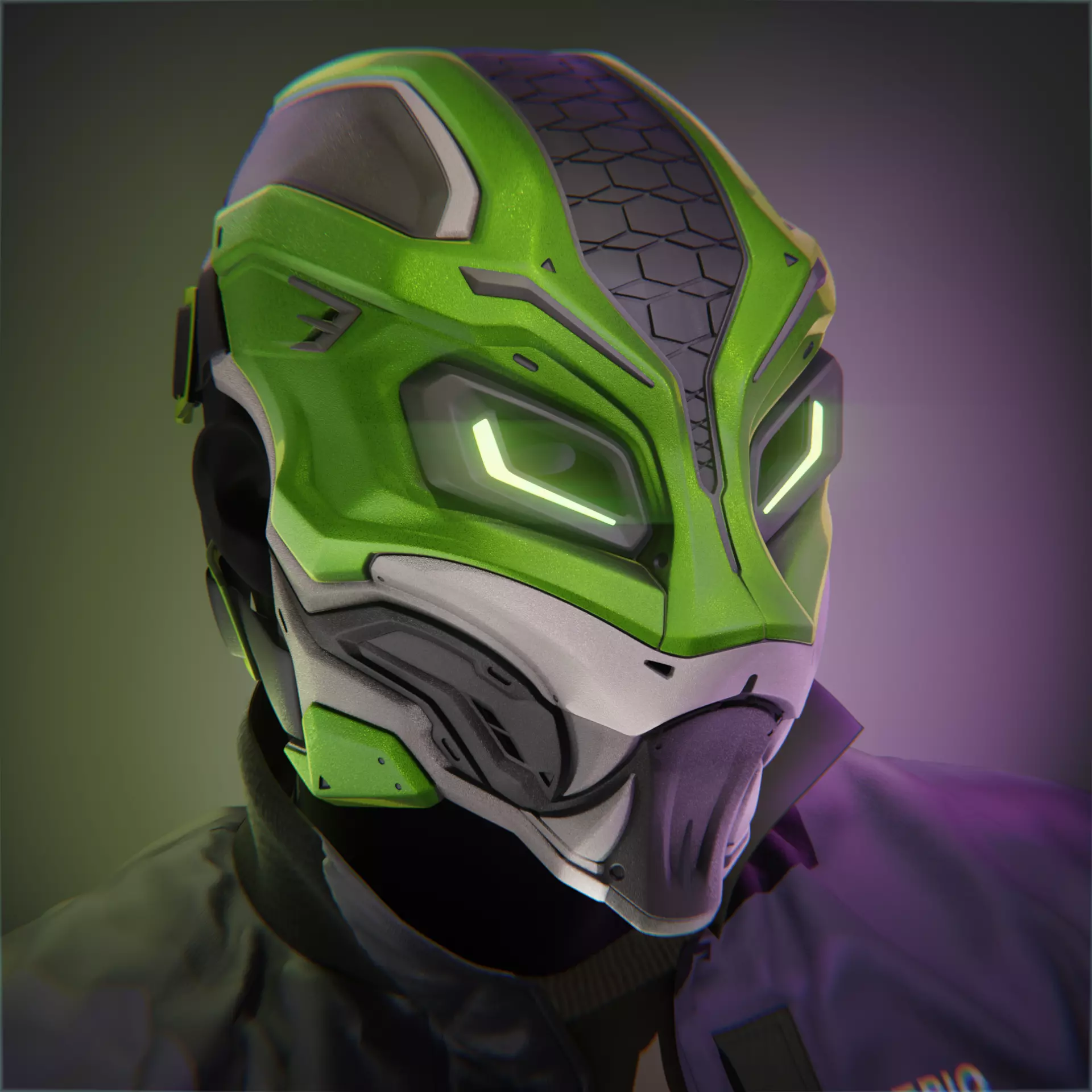 EVO SNAKE - futuristic cosplay mask Free 3D print model