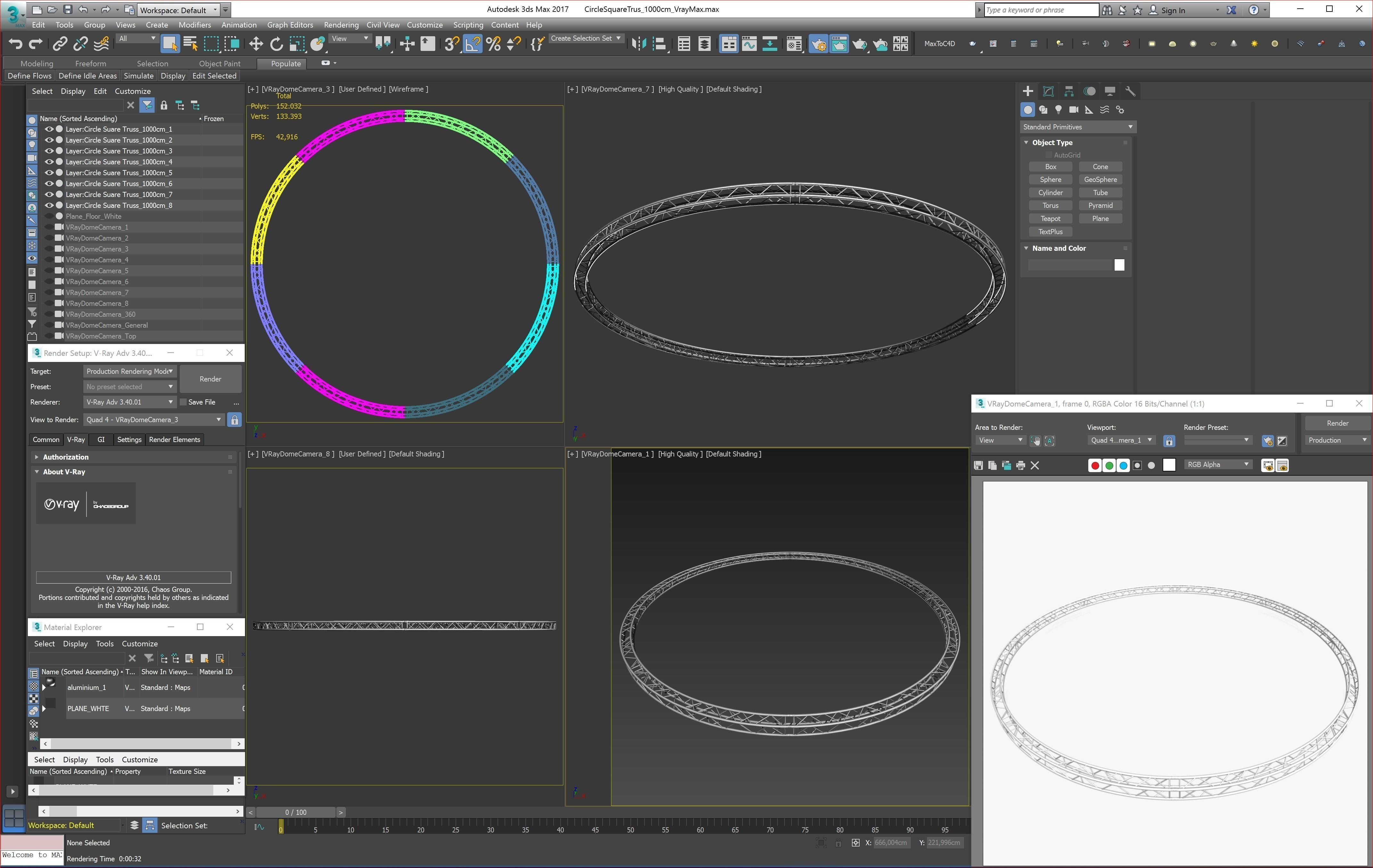 Circle Square Truss - Full diameter 1000cm 3D model_11