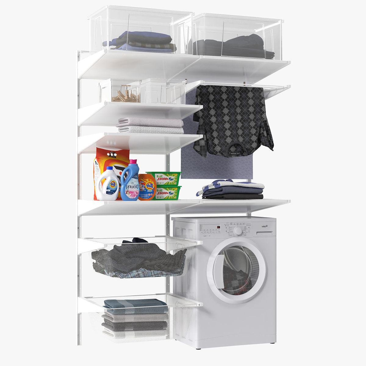 Laundry room 3D model_2