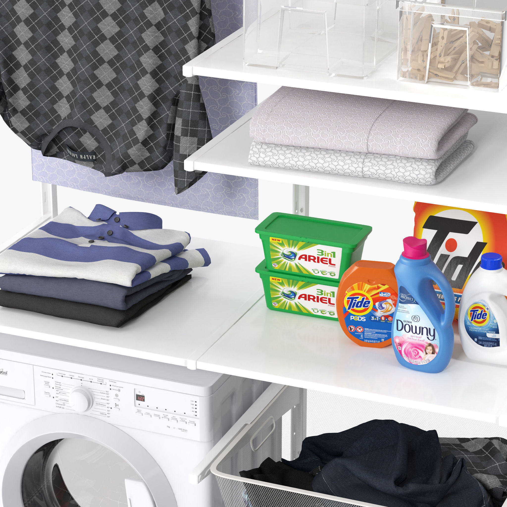 Laundry room 3D model_6
