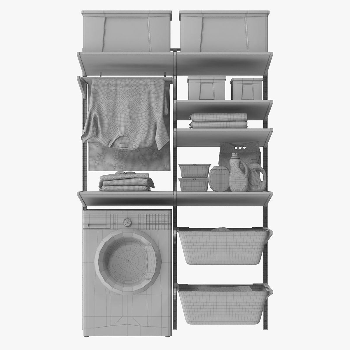 Laundry room 3D model_9