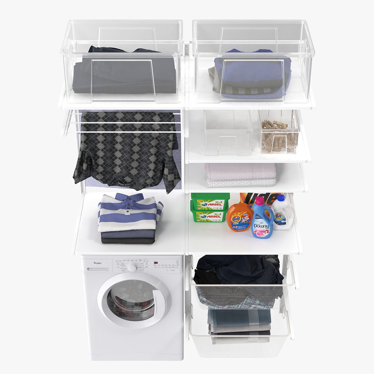 Laundry room 3D model_3