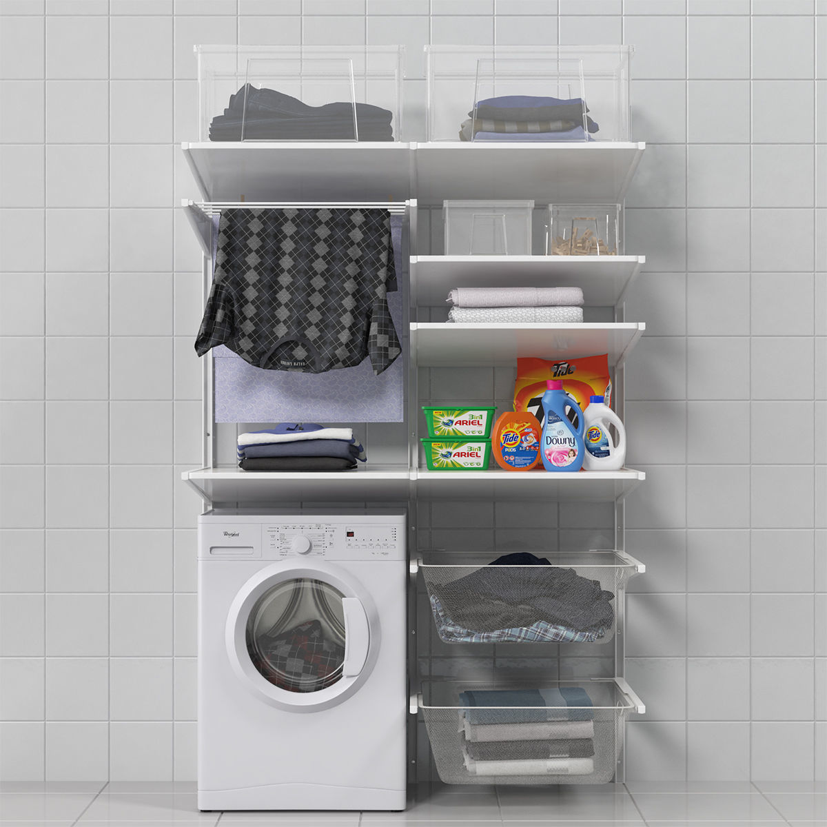 Laundry room 3D model_1