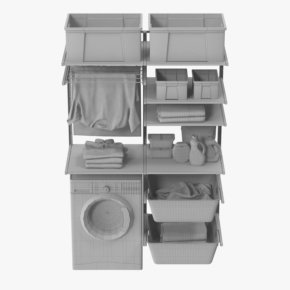Laundry room 3D model_12