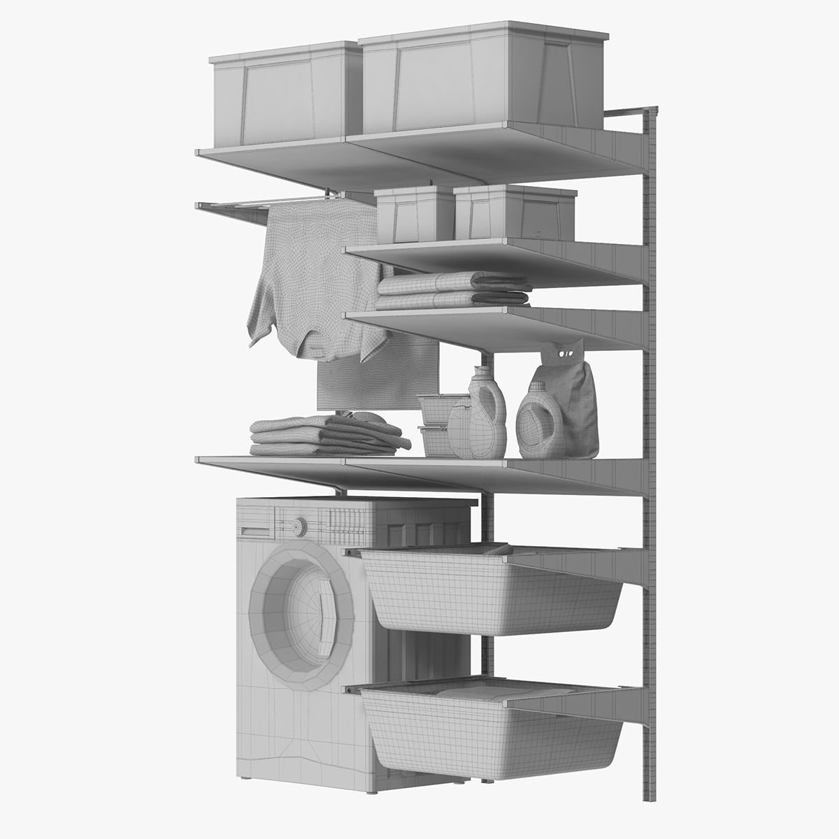 Laundry room 3D model_10