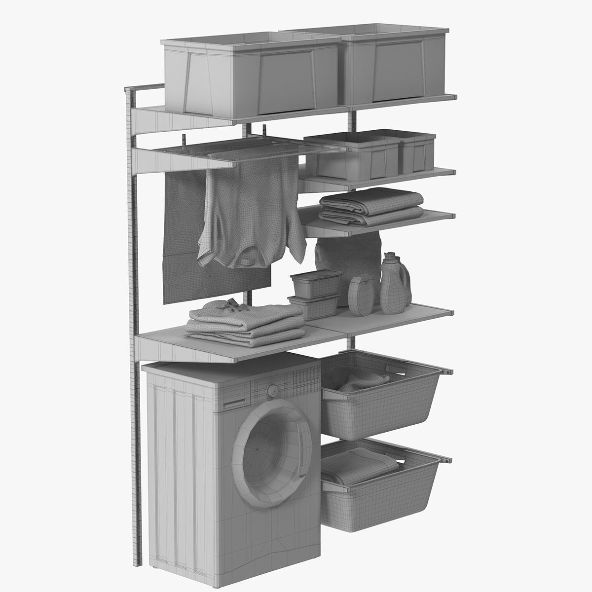 Laundry room 3D model_11